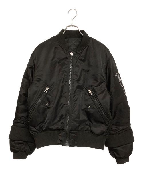 MOUSSY STUDIOWEAR（マウジースタジオウエア）MOUSSY STUDIOWEAR (マウジースタジオウエア) E.T. リバーシブルMA-1ジャケット ブラック サイズ:SIZE Freeの古着・服飾アイテム