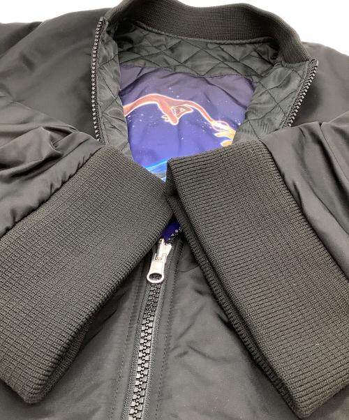 MOUSSY STUDIOWEAR（マウジースタジオウエア）MOUSSY STUDIOWEAR (マウジースタジオウエア) E.T. リバーシブルMA-1ジャケット ブラック サイズ:SIZE Freeの古着・服飾アイテム