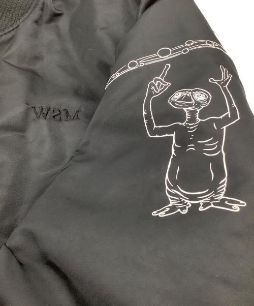 MOUSSY STUDIOWEAR（マウジースタジオウエア）MOUSSY STUDIOWEAR (マウジースタジオウエア) E.T. リバーシブルMA-1ジャケット ブラック サイズ:SIZE Freeの古着・服飾アイテム