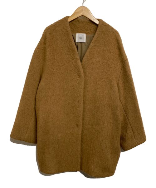 IENA（イエナ）IENA (イエナ) LA BOUCLE (ラ ブークル) BabyCAMEL Vネックコート ブラウン サイズ:SIZE Freeの古着・服飾アイテム