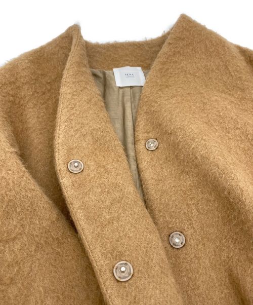 IENA（イエナ）IENA (イエナ) LA BOUCLE (ラ ブークル) BabyCAMEL Vネックコート ブラウン サイズ:SIZE Freeの古着・服飾アイテム