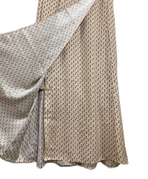 Spick and Span（スピックアンドスパン）Spick and Span (スピックアンドスパン) 幾何プリントラップスカート ピンク サイズ:SIZE　34 未使用品の古着・服飾アイテム