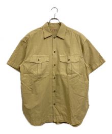 Spick and Span（スピック＆スパン）の古着「ガーメントダイ ユーティリティーシャツ」｜ベージュ