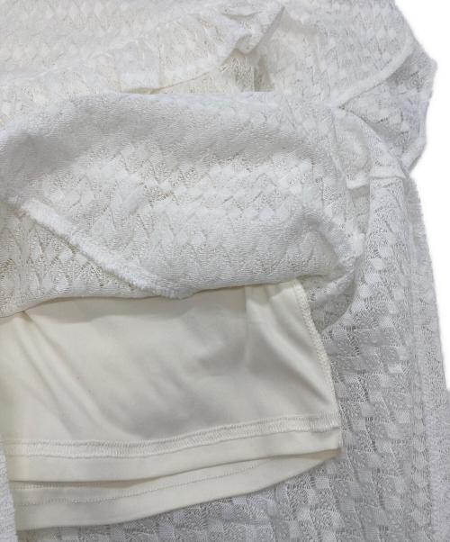 Lily Brown（リリーブラウン）Lily Brown (リリーブラウン) ストレッチレースワンピース ホワイト サイズ:SIZE 0の古着・服飾アイテム