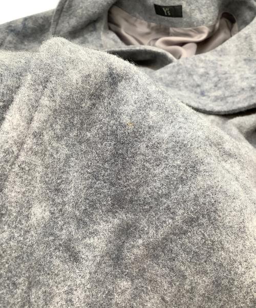 Y's（ワイズ）Y's (ワイズ) ドロップショルダーショートコート ミックスグレー サイズ:SIZE 2の古着・服飾アイテム