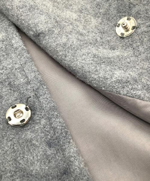 Y's（ワイズ）Y's (ワイズ) ドロップショルダーショートコート ミックスグレー サイズ:SIZE 2の古着・服飾アイテム