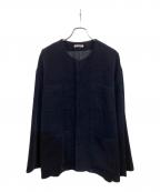 AURALEEオーラリー）の古着「WOOL COTTON MOAL BLOUSON」｜ネイビー