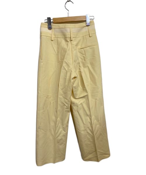 HERMES（エルメス）HERMES (エルメス) ローウエストタックパンツ ベージュ サイズ:34の古着・服飾アイテム