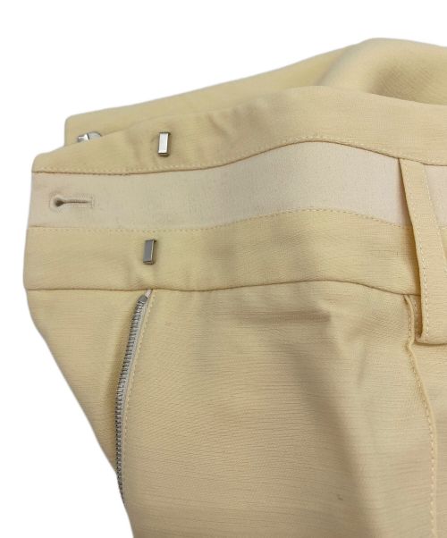 HERMES（エルメス）HERMES (エルメス) ローウエストタックパンツ ベージュ サイズ:34の古着・服飾アイテム