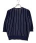 J.PRESS (ジェイプレス) COOL POTTER ストライプ柄Vネックニット ネイビー サイズ:13 未使用品：3000円