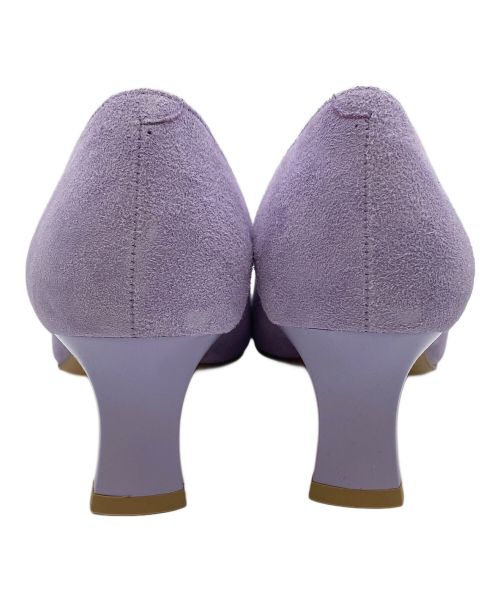 GINZA kanematsu（ギンザ カネマツ）GINZA kanematsu (ギンザ カネマツ) スクエアトゥスウェードパンプス パープル サイズ:24cmの古着・服飾アイテム