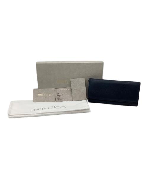 JIMMY CHOO（ジミーチュウ）JIMMY CHOO (ジミーチュウ) 長財布 ネイビーの古着・服飾アイテム