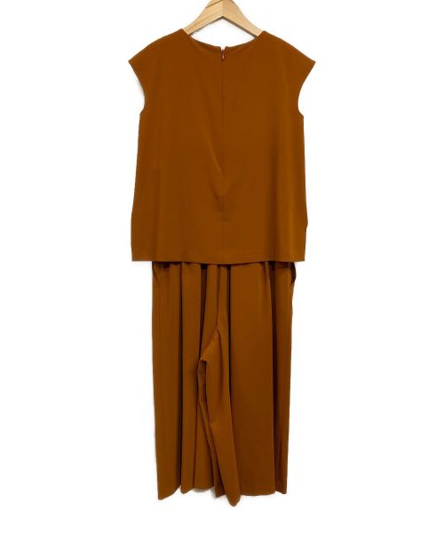 MACKINTOSH PHILOSOPHY（マッキントッシュ フィロソフィー）MACKINTOSH PHILOSOPHY (マッキントッシュフィロソフィー) セパレート風オールインワン ブラウン サイズ:SIZE　36の古着・服飾アイテム