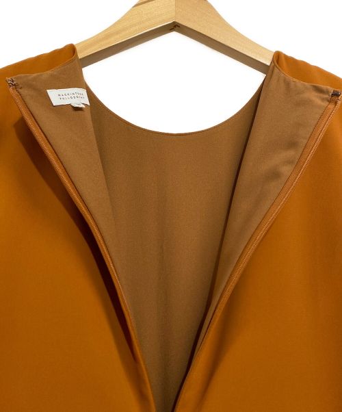 MACKINTOSH PHILOSOPHY（マッキントッシュ フィロソフィー）MACKINTOSH PHILOSOPHY (マッキントッシュフィロソフィー) セパレート風オールインワン ブラウン サイズ:SIZE　36の古着・服飾アイテム