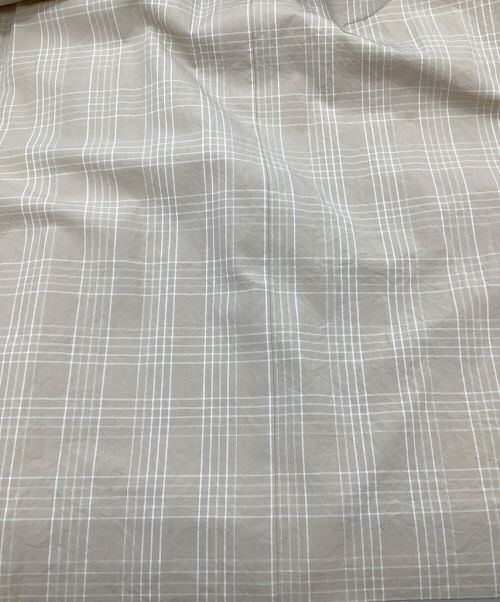 MACKINTOSH LONDON（マッキントッシュ ロンドン）MACKINTOSH LONDON (マッキントッシュ ロンドン) ラインチェックコットンワンピース ベージュ サイズ:SIZE 44 未使用品の古着・服飾アイテム