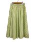 CARA O CRUZ (キャラ オ クルス) ストライプ柄フレアスカート ライムグリーン サイズ:SIZE　11号 未使用品：7000円