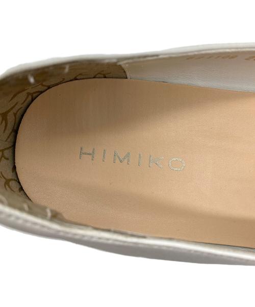 卑弥呼（ヒミコ）卑弥呼 (ヒミコ) 軽量タッセルローファー ホワイト サイズ:25cmの古着・服飾アイテム