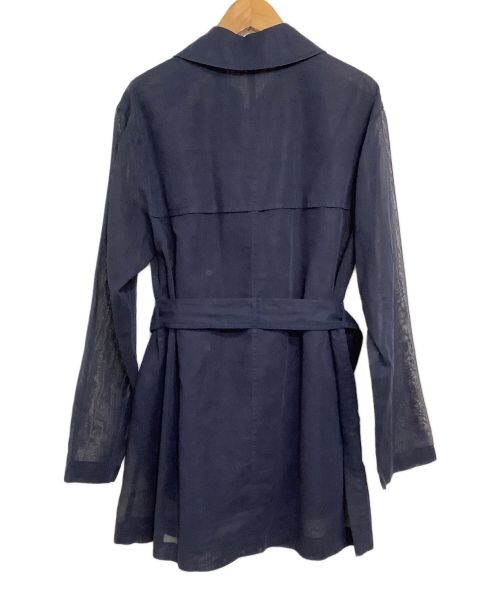 Aquascutum（アクアスキュータム）Aquascutum (アクアスキュータム) シースルートレンチコート ネイビー サイズ:SIZE 8 未使用品の古着・服飾アイテム
