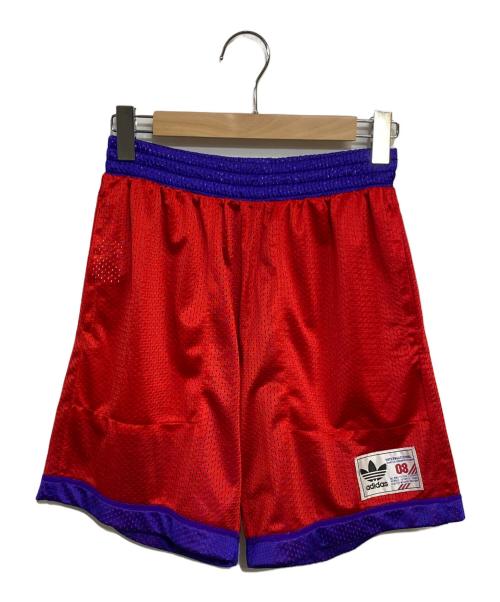 adidas（アディダス）adidas (アディダス) 80's リバーシブル バスケパンツ レッド×パープル サイズ:SIZE Lの古着・服飾アイテム