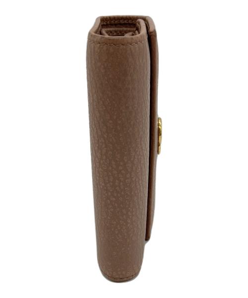 GUCCI（グッチ）GUCCI (グッチ) 3つ折り財布 GGマーモント ピンクの古着・服飾アイテム