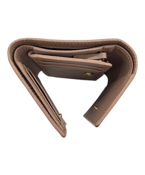 GUCCI（グッチ）GUCCI (グッチ) 3つ折り財布 GGマーモント ピンクの古着・服飾アイテム