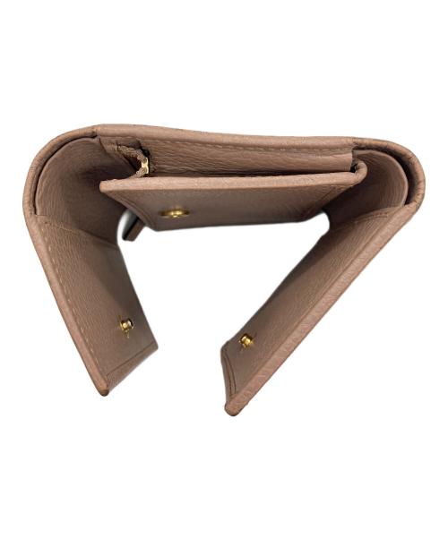 GUCCI（グッチ）GUCCI (グッチ) 3つ折り財布 GGマーモント ピンクの古着・服飾アイテム