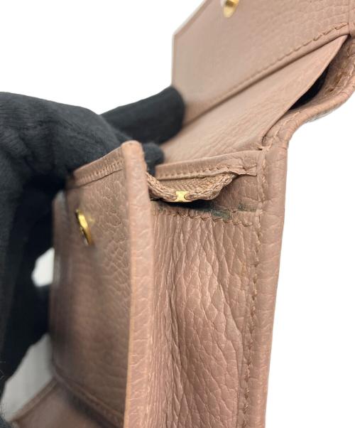 GUCCI（グッチ）GUCCI (グッチ) 3つ折り財布 GGマーモント ピンクの古着・服飾アイテム