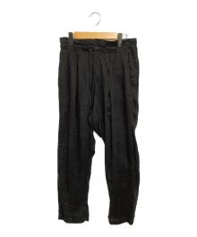 MONITALY（モニタリー）の古着「リネンイージーパンツ」｜ブラック