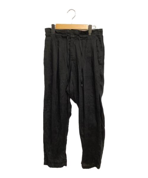 MONITALY（モニタリー）MONITALY (モニタリー) リネンイージーパンツ ブラック サイズ:US XXSの古着・服飾アイテム