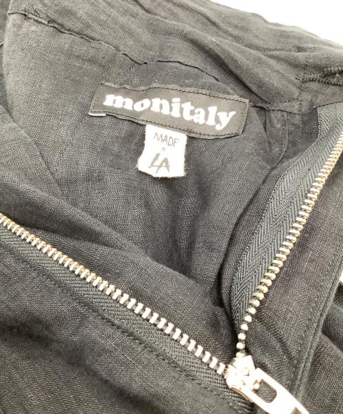 MONITALY（モニタリー）MONITALY (モニタリー) リネンイージーパンツ ブラック サイズ:US XXSの古着・服飾アイテム