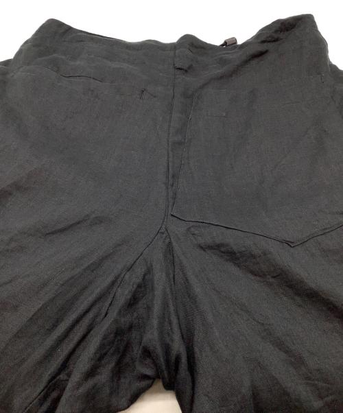 MONITALY（モニタリー）MONITALY (モニタリー) リネンイージーパンツ ブラック サイズ:US XXSの古着・服飾アイテム