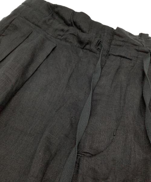 MONITALY（モニタリー）MONITALY (モニタリー) リネンイージーパンツ ブラック サイズ:US XXSの古着・服飾アイテム