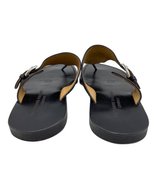 KATHARINE HAMNETT（キャサリンハムネット）KATHARINE HAMNETT (キャサリンハムネット) サンダル ブラック サイズ:Lの古着・服飾アイテム