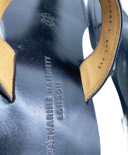 KATHARINE HAMNETT（キャサリンハムネット）KATHARINE HAMNETT (キャサリンハムネット) サンダル ブラック サイズ:Lの古着・服飾アイテム