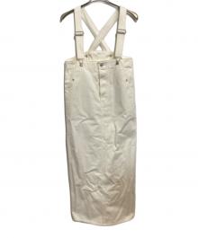 EDWIN×ETRE TOKYO（エドウィン×エトレトウキョウ）の古着「COREデニム ハイライズサススカート」｜ホワイト