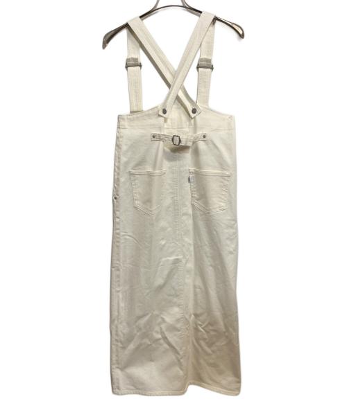 EDWIN（エドウィン）EDWIN (エドウィン) ETRE TOKYO (エトレトウキョウ) COREデニム ハイライズサススカート ホワイト サイズ:M 未使用品の古着・服飾アイテム