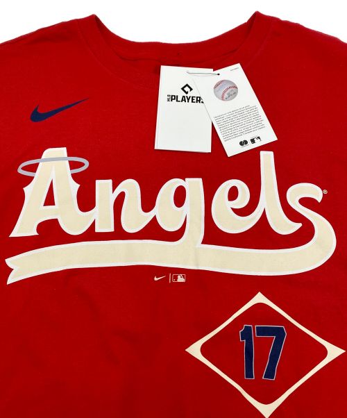 ロサンゼルス・エンゼルス（ロサンゼルス・エンゼルス）ロサンゼルス・エンゼルス (マジェスティック) NIKE (ナイキ) MLB シティコネクトTシャツ 大谷翔平 レッド サイズ:US L 未使用品の古着・服飾アイテム