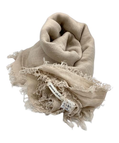 ASAUCE MELER（アソースメレ）ASAUCE MELER (アソースメレ) リネンストール ベージュの古着・服飾アイテム