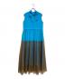 miele grande (ミエーレグランデ) sleeveless bycolor tulle onepiece ブルー×ブラウン サイズ:SIZE 38：7000円