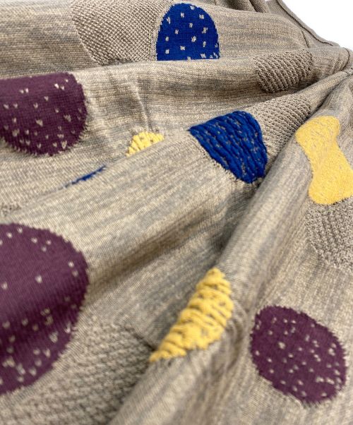 FUGA FUGA（フーガフーガ）FUGA FUGA (フーガフーガ) サークル柄 サマーニットワンピース カーキ サイズ:SIZE FREEの古着・服飾アイテム