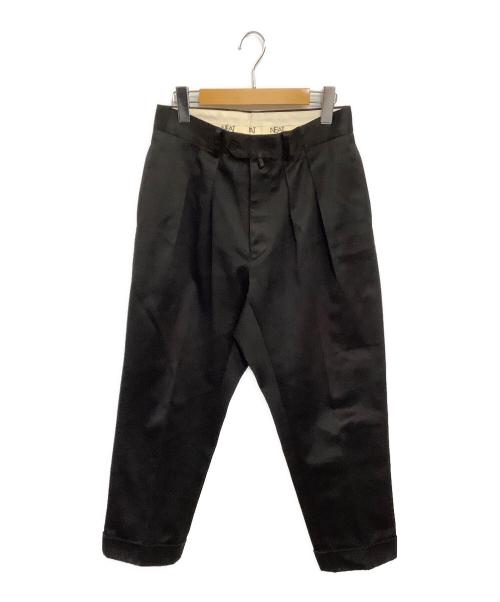 NEAT（ニート）NEAT (ニート) コットンツイル2タックパンツ ブラック サイズ:44の古着・服飾アイテム