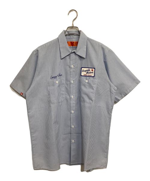 RED KAP（レッド キャップ）RED KAP (レッド キャップ) クレイジーケンバンド ワークシャツ ブルーストライプ サイズ:US(L)の古着・服飾アイテム