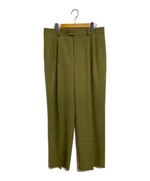 AURALEE（オーラリー）AURALEE (オーラリー) LIGHT WOOL MAX GABARDINE SLACKS オリーブ サイズ:SIZE 5の古着・服飾アイテム
