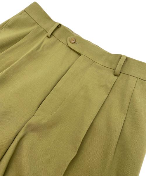 AURALEE（オーラリー）AURALEE (オーラリー) LIGHT WOOL MAX GABARDINE SLACKS オリーブ サイズ:SIZE 5の古着・服飾アイテム