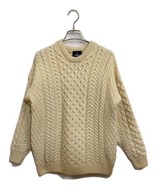 aran WOOLLEN MILLS（アラン ウーレンミルズ）aran WOOLLEN MILLS (アラン ウーレンミルズ) アイリッシュウール アランセーター アイボリー サイズ:XS(UK)の古着・服飾アイテム