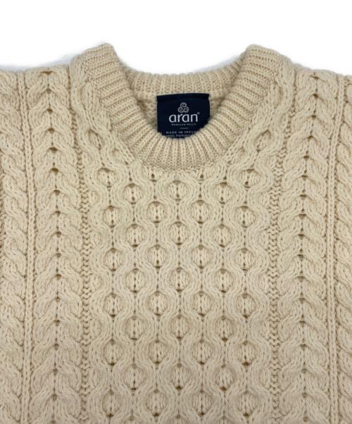 aran WOOLLEN MILLS（アラン ウーレンミルズ）aran WOOLLEN MILLS (アラン ウーレンミルズ) アイリッシュウール アランセーター アイボリー サイズ:XS(UK)の古着・服飾アイテム