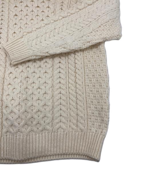 aran WOOLLEN MILLS（アラン ウーレンミルズ）aran WOOLLEN MILLS (アラン ウーレンミルズ) アイリッシュウール アランセーター アイボリー サイズ:XS(UK)の古着・服飾アイテム