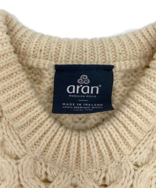 aran WOOLLEN MILLS（アラン ウーレンミルズ）aran WOOLLEN MILLS (アラン ウーレンミルズ) アイリッシュウール アランセーター アイボリー サイズ:XS(UK)の古着・服飾アイテム