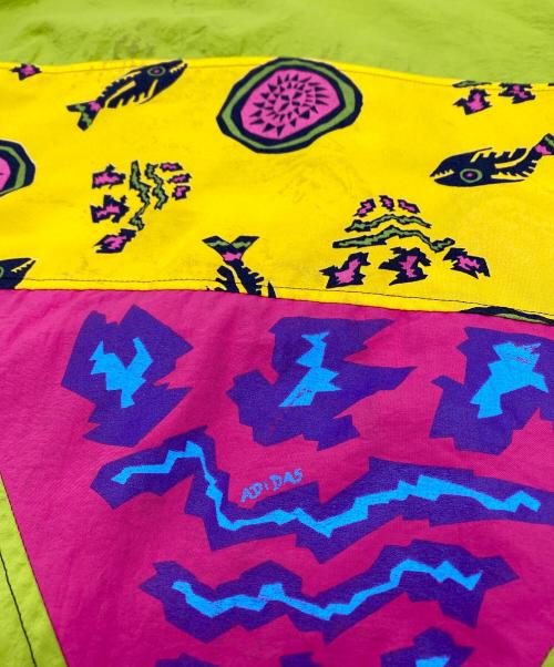 adidas Originals（アディダスオリジナル）adidas Originals (アディダスオリジナル) 80's アノラックジャケット グリーン系クレイジーカラー サイズ:SIZE D6の古着・服飾アイテム