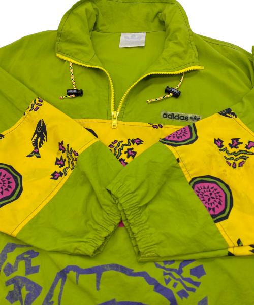 adidas Originals（アディダスオリジナル）adidas Originals (アディダスオリジナル) 80's アノラックジャケット グリーン系クレイジーカラー サイズ:SIZE D6の古着・服飾アイテム